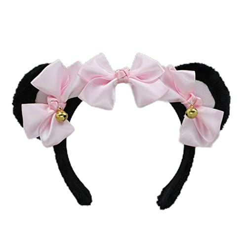 Ldabrye Stirnband Cartoon Niedlich Stirnband Bär Ohr Form Haar Hoop Plüsch Kopfbedeckung Frauen Haarband Cosplay Party Kostüm Requisiten Unisex Haarband Haarschmuck für Frauen Mädchen von Ldabrye