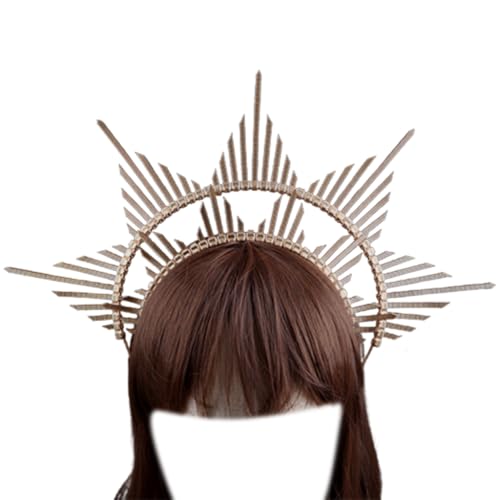 Ldabrye Stirnband Cosplay Engel Sonnenstrahlen Haarreifen Niedlich Weihnachten Halloween Haarhalter Neujahr Party Kostüm Kopfbedeckung für Teenager Haarband Haarschmuck für Frauen Mädchen von Ldabrye