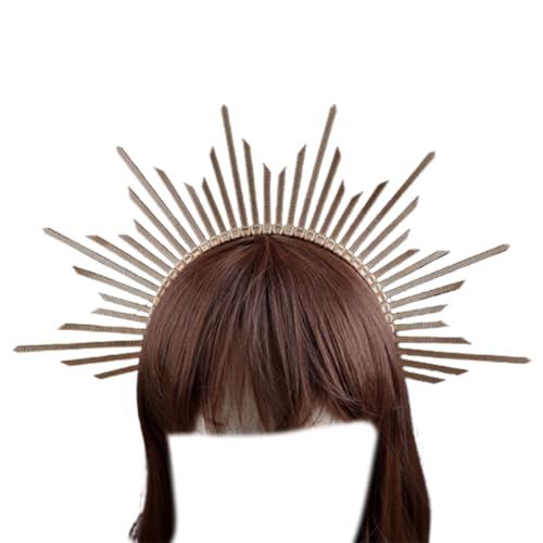 Ldabrye Stirnband Cosplay Engel Sonnenstrahlen Haarreifen Niedlich Weihnachten Halloween Haarhalter Neujahr Party Kostüm Kopfbedeckung für Teenager Haarband Haarschmuck für Frauen Mädchen von Ldabrye