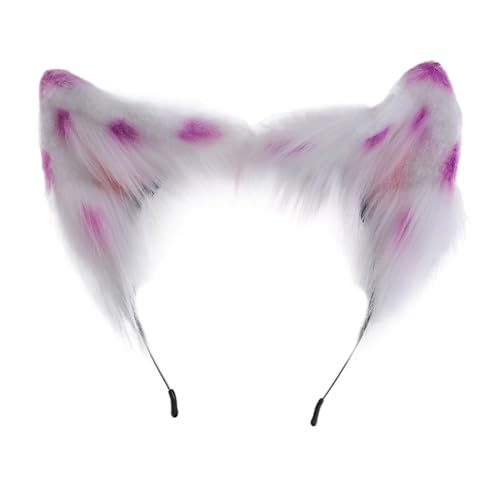 Ldabrye Stirnband Halloween Anime Charakter Stirnband Katze Ohr Form Haarreifen Plüsch Kopfschmuck Ostern Party Cosplay Kostüm Requisite Unisex Haarband Haarschmuck für Frauen Mädchen von Ldabrye
