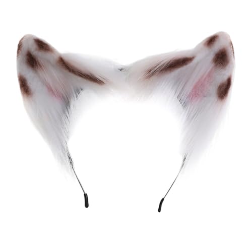Ldabrye Stirnband Halloween Anime Charakter Stirnband Katze Ohr Form Haarreifen Plüsch Kopfschmuck Ostern Party Cosplay Kostüm Requisite Unisex Haarband Haarschmuck für Frauen Mädchen von Ldabrye