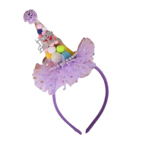 Ldabrye Stirnband Happy Birthday Party Hut Geburtstag Feier Kopf Zubehör Foto Hairhoop Haarband Haarschmuck für Frauen Mädchen von Ldabrye