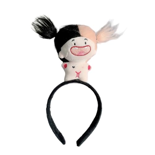 Ldabrye Stirnband Kreative Wurstmund Puppe Haarband Frauen Student Fotografie Haarband Gefüllte Puppe Form Stirnbänder zum Waschen Gesicht Haarband Haarschmuck für Frauen Mädchen von Ldabrye