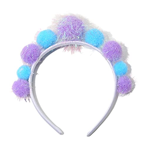 Ldabrye Stirnband Pom Pom Haarband Weihnachten Pom Poms Stirnband Weihnachten Kopfbedeckung Weihnachten HairHoop Party Kleid Neujahr Party Kopfbedeckung Haarband Haarschmuck für Frauen Mädchen von Ldabrye