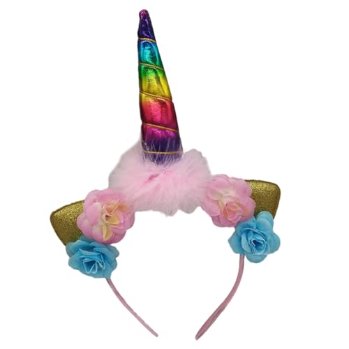 Ldabrye Stirnband Weihnachten Accessoires Kopfbedeckung Einhörner Stirnband Festival Party Haus Dekoration Haarband Haarschmuck für Frauen Mädchen von Ldabrye