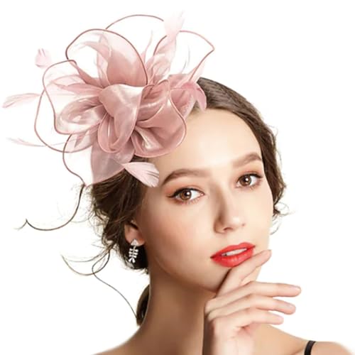 Ldabrye Stirnband mit Netzfedern, Fascinator für Damen, Teeparty, Stirnband, Cocktail-Haarband, Haarschmuck für Frauen und Mädchen Ldabrye Stirnband mit Netzfedern, Fascinator für Damen, Teeparty, Stirnband, Cocktail-Haarband, Haarschmuck für Frauen und Mädchen von Ldabrye
