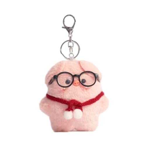 Ldabrye Stylish Keychain Mit Sonnenbrille Weich Gefüllte Spielzeug Rucksack Anhänger Kinder Geschenk Mode Accessoire Für Frauen Mädchen von Ldabrye