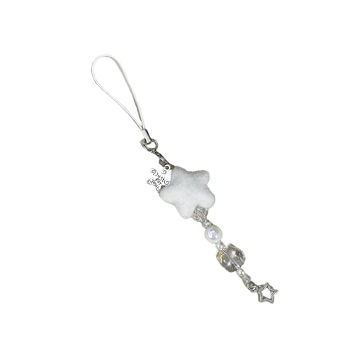 Ldabrye Stylish Spocking Snowflake Star Telefon Ornament Winter Phone Decors Verbessert Die Mobile Ästhetik Mit Weicher Berührung Für Telefon von Ldabrye