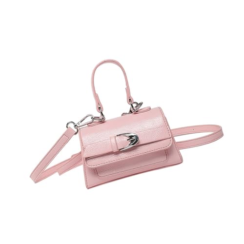 Ldabrye Stylish Square Crossbody Bag Damen Leichtes Puder Leder Schulter Geldbeutel Mehrere Innenpersonen Für Den Täglichen Gebrauch Frauen Umhängetasche von Ldabrye