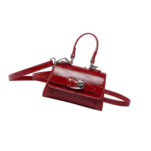 Ldabrye Stylish Square Crossbody Bag Damen Leichtes Puder Leder Schulter Geldbeutel Mehrere Innenpersonen Für Den Täglichen Gebrauch Frauen Umhängetasche von Ldabrye