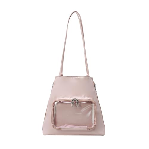 Ldabrye Transparente Umhängetaschen Mode ITabag Clear Fenster Für Stifte Anime Display Toted Bag Handtaschen Rucksack Für Frauen Girls Pins Display Rucksack Mit Einsätzen von Ldabrye