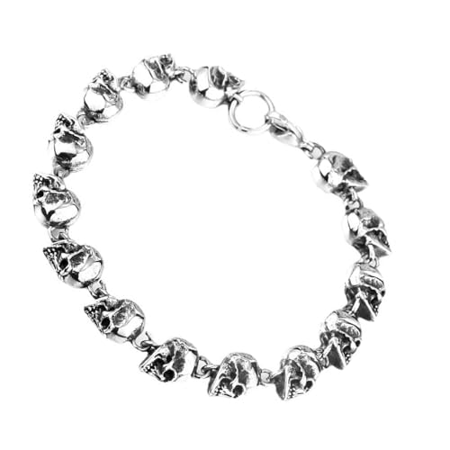 Ldabrye Trendy Skull Metall Armband Robuste Materialien Die Sowohl Für Männer Als Auch Für Frauen Geeignet Sind Die Individuelle Stile Täglich Lieben Einzigartige Designs Schmuck Verwenden Ldabrye Trendy Skull Metall Armband Robuste Materialien Die Sowohl Für Männer Als Auch Für Frauen Geeignet Sind Die Individuelle Stile Täglich Lieben Einzigartige Designs Schmuck Verwenden von Ldabrye