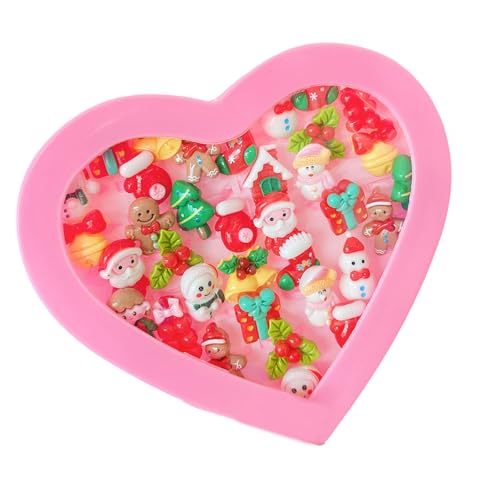 Ldabrye Verschiedene Weihnachtsringe für Kinder, handgefertigter Kinderschmuck, stilvolles Accessoire für Partys und Versammlungen, Familienfeiern, Einheitsgröße, Wie beschrieben, Wie beschrieben von Ldabrye