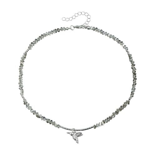 Ldabrye Vogelbezüge Halskette Zierter Kristall Einstellbare Länge Colarmbone Kette Alltag Schmuck Für Ihre Minimalistische Vogelanhänger Halskette von Ldabrye