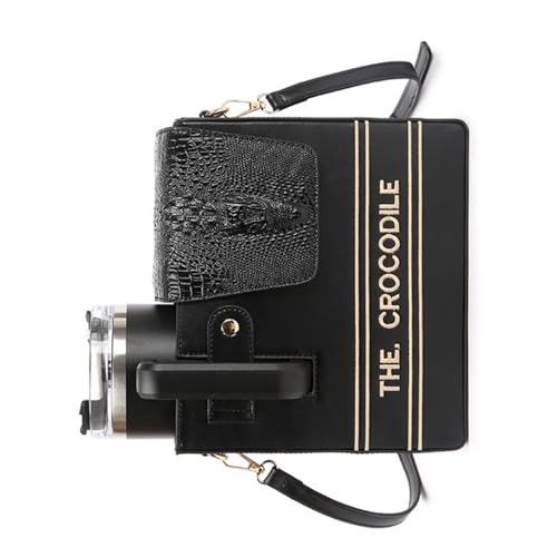 Ldabrye Wasserflaschenbeutel Tragbarer Tassenhalter Für Outdoor Reisebotten Fitnessstudio Bürozubehör Starke PU Stoff Crossbody Taschen Wiederverwendbare Kaffeetasse Veranstalter von Ldabrye