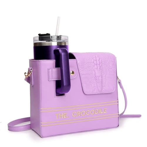 Ldabrye Wasserflaschenbeutel Tragbarer Tassenhalter Für Outdoor Reisebotten Fitnessstudio Bürozubehör Starke PU Stoff Crossbody Taschen Wiederverwendbare Kaffeetasse Veranstalter von Ldabrye