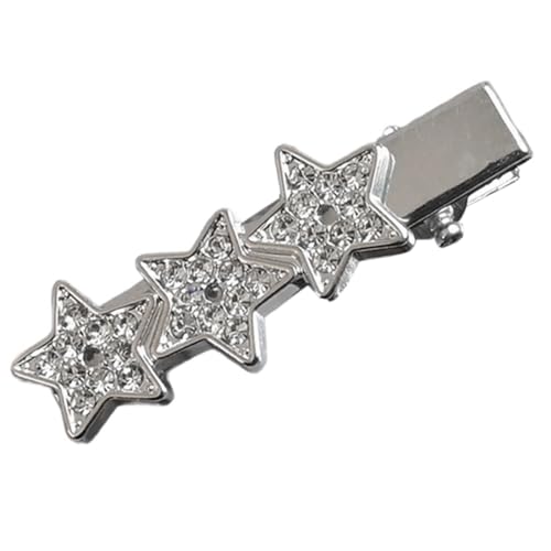 Leichte Haarclip Für Heißes Mädchen Diamant Sternform Haare Barrettes Silber Farbe Pferdeschwanz Haar Barrettes Für Teenager Mädchen von Ldabrye