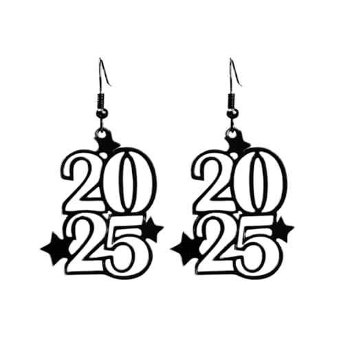 Leichtes Gewicht 2025 Legierung Ohrringe Stylische Neujahrsfeiern Ohrbedeckung Schmuck Für Lässige Und Formelle Outfits Alltags Ohrringe von Ldabrye