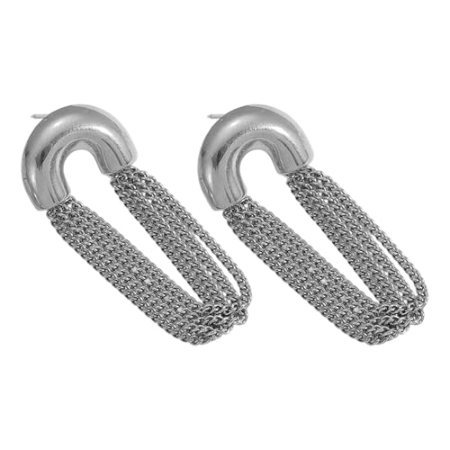 Mode Schicht Fransen Ohrringe Edelstahlschmuck Accessoire Für Geschenk Hochzeitsbüro Anlässe Langkette Quasten Ohrringe von Ldabrye
