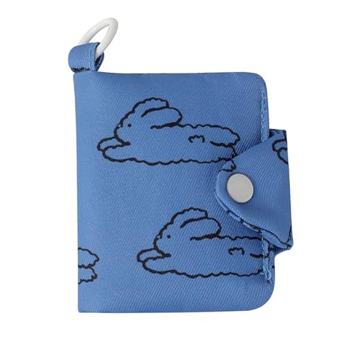 Modische Damen-Geldbörse und stilvolle kleine Aufbewahrungstasche, Kartenhalter, weiche Stofftaschen für Münzen und Kabel, B von Ldabrye