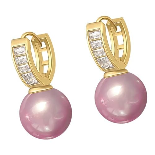 Modische Süßwasserperlen-Ohrringe aus hochwertigem, stabilem Kupfer, ideal für elegante und stilvolle Party-Accessoires von Ldabrye