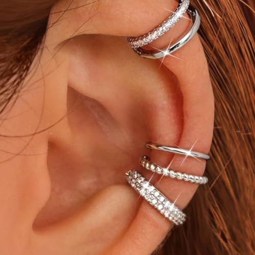 Ohrringe Mit Goldplattiertem Ohrmanschette Einstellbarer Clip Auf Schmuck Stilvolle Accessoires Für Sensible Ohren Alltäglicher Kleidung von Ldabrye