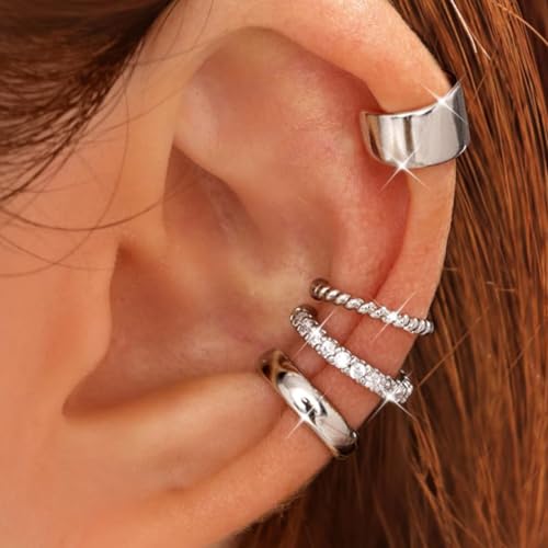 Ohrringe Mit Goldplattiertem Ohrmanschette Einstellbarer Clip Auf Schmuck Stilvolle Accessoires Für Sensible Ohren Alltäglicher Kleidung von Ldabrye