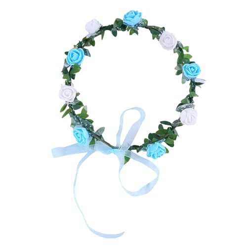Rose Blumenkranz Elastisches Stirnband Kopfschmuck Haarband Kopfstück Für Festivalfeiern Und Feierlichkeiten Rose Blumenkranz Elastisches Stirnband Kopfschmuck Haarband Kopfstück Für Festivalfeiern Und Feierlichkeiten von Ldabrye