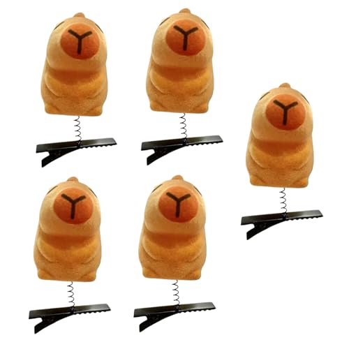 Schöne Capybaras Haarnadel, beflockt, stehend, Tierclip, beliebt und bequem für Kinder und Erwachsene Schöne Capybaras Haarnadel, beflockt, stehend, Tierclip, beliebt und bequem für Kinder und Erwachsene von Ldabrye
