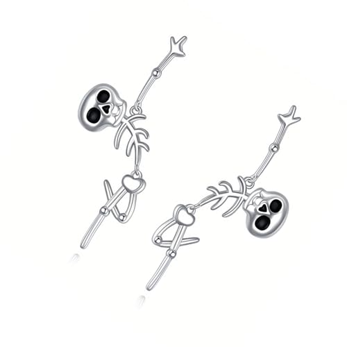 Skeleton Ohrringe Halloween Party Schmucklegierung Design Ohrstollen Vielseitige Stile Für Frauen Teenager Und Geschenkliebhaber Kantige Mode Ohr Accessoires von Ldabrye