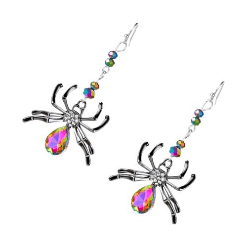 Spinnen Geformte Ohrringe Frauen Halloweens Party Schmuck Tragbare Metallhandwerk Handwerk Halloweens Spiders von Ldabrye