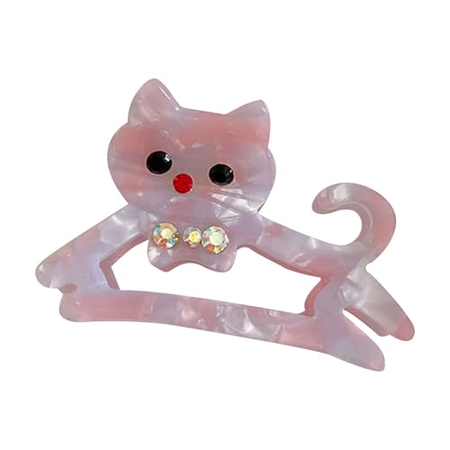 Stilvolle Katzen-Haarspange aus Acetat, modisches Haar-Accessoire, einfach zu verwenden, um jedem Outfit Charme zu verleihen von Ldabrye