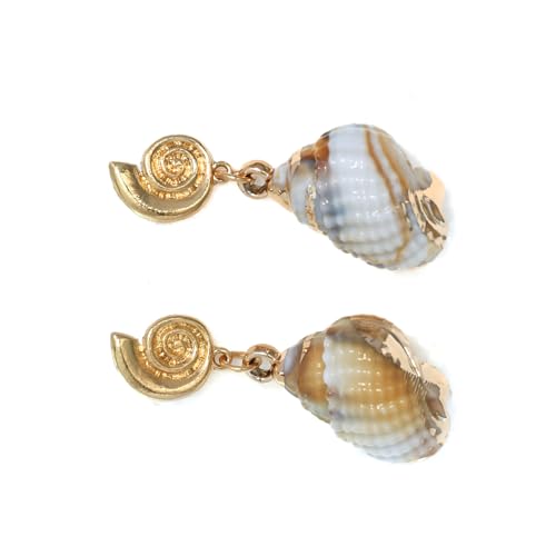 Stilvolle Muschel-Ohrringe für Damen, hypoallergen, Zinklegierung, Schmuck, leicht, Party-Ohrzubehör, Zinklegierung von Ldabrye