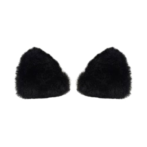 Stilvolle Plüsch-Katzenohr-Haarspangen, zarte Plüsch-Katzenohr-Haarspangen, Haarschmuck für eine verspielte Note von Ldabrye