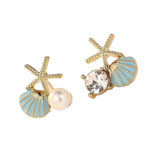 Stilvolle Seesterne Ohrringe Bolzen Mit Zirkon Und Nachahmung Perlen Leichte Legierungsstarfische Design Ohrringe Schmuck Geschenk Sonderanlass Juwely Geschenk von Ldabrye