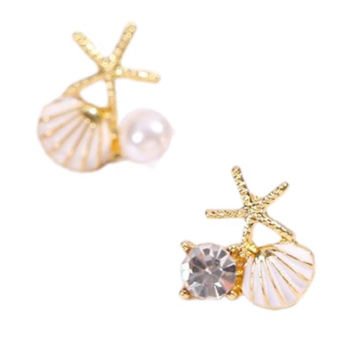 Stilvolle Seesterne Ohrringe Bolzen Mit Zirkon Und Nachahmung Perlen Leichte Legierungsstarfische Design Ohrringe Schmuck Geschenk Sonderanlass Juwely Geschenk von Ldabrye