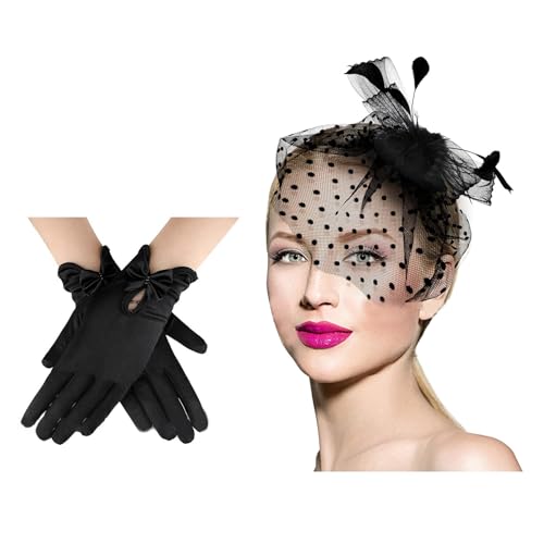 Stylisches Spitzenhaarband, einzigartige Schleife, Kopfschmuck, elegant, lässig, Kopfbedeckung für Feiern und Trendsetter von Ldabrye