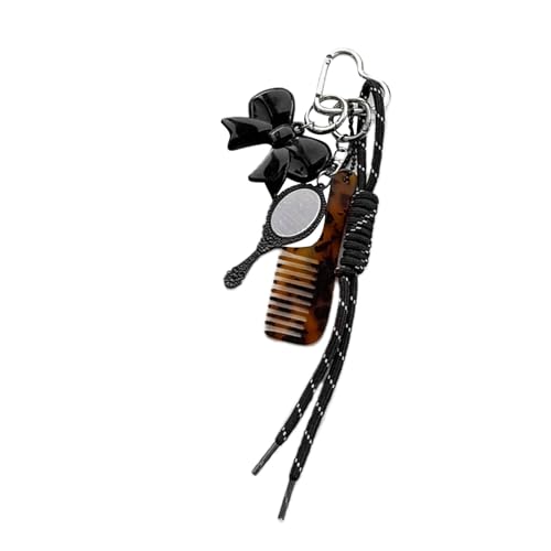 Tragbarer ästhetischer Kamm-Schlüsselanhänger, bunter Mode-Schlüsselanhänger, Schmuck, Anhänger zum Aufhängen für Reisen oder den täglichen Gebrauch von Ldabrye