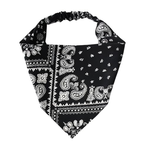 Trendiges Haarband mit Blumendruck, elastisches Polyester-Haarband, Bandana, modisches Styling-Zubehör für den täglichen Gebrauch von Ldabrye