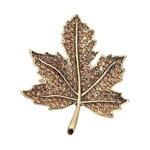 Vintage Maple Leaf Brosche Mit Antikem Finish Und Funkelnden Juwelz Für Elegante Outfit Verbesserung Ahaple Blattform Brosche von Ldabrye