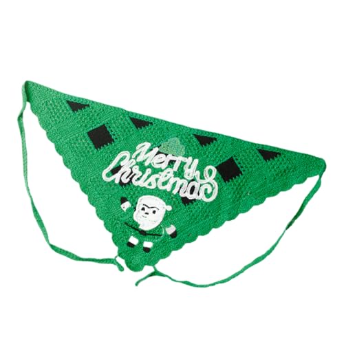 Weihnachtsmann-Stirnband, Kopftuch, gestrickt, Schneeflocke, Kopfbedeckung für den Außenbereich, Schneeflockenmuster, kreativer Weihnachtshaarschal von Ldabrye