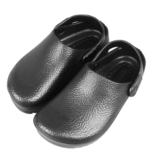 Ldafava Sommerkochschuhe Eva Gummi Schwarz Slip Resistant Work Schuhe Männer Restaurant Küche Küche (42) von Ldafava