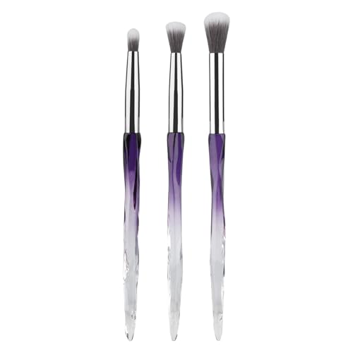 3-teiliges Lidschatten-Pinsel-Set, Augen-Make-up-Pinsel-Set, professionelles Make-up-Pinsel-Set mit weichen synthetischen Haaren und Kristallgriff 3-teiliges Lidschatten-Pinsel-Set, Augen-Make-up-Pinsel-Set, professionelles Make-up-Pinsel-Set mit weichen synthetischen Haaren und Kristallgriff von Ldbuejiaja