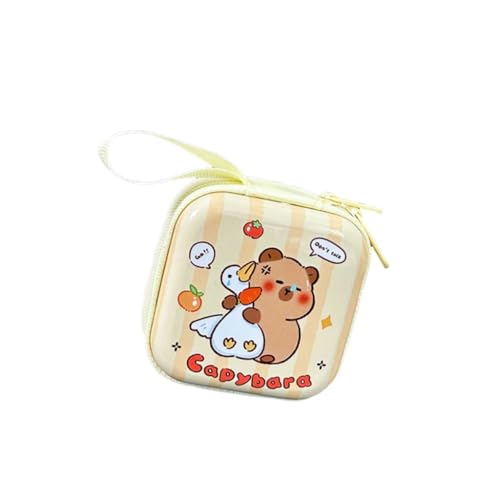Capybara Münzaufbewahrung Kleingeldtasche Praktisch und staubdicht für Kinder und Fans, 01style, Bohemian-Stil von Ldbuejiaja