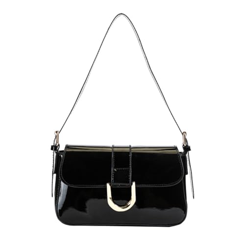 Damen Achseltasche, Retro, Umhängetasche, stilvolle Unterarmtasche, PU-Leder, Pendlertasche, koreanischer Stil, Schultertasche von Ldbuejiaja