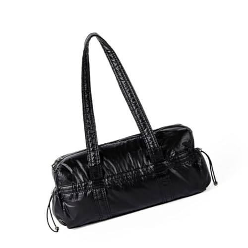 Damen-Achseltasche, einfache Handtasche, koreanischer Stil, Schultertasche, modische Unterarmtasche, Schwarz, Böhmisch von Ldbuejiaja