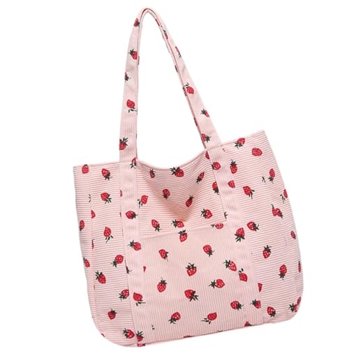 Damen Achseltasche Große Kapazität Schultertasche Schüler Schultasche Top Griff Tasche, Rosa, Böhmisch von Ldbuejiaja