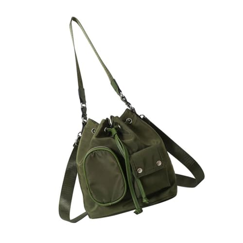 Damen Beuteltasche, Nylon, Umhängetasche, Einkaufstasche, koreanische Stile, Crossbody-Tasche, Armeegrün, Böhmisch von Ldbuejiaja