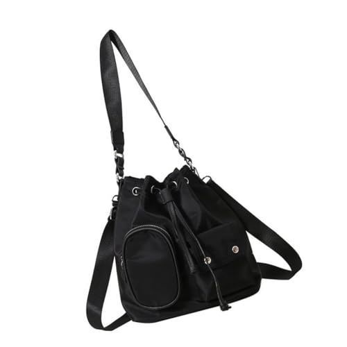 Damen Beuteltasche, Nylon, Umhängetasche, Einkaufstasche, koreanische Stile, Crossbody-Tasche, Schwarz, Böhmisch von Ldbuejiaja