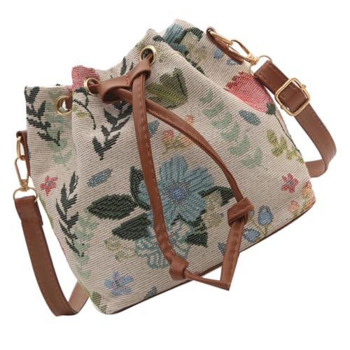 Damen Beuteltasche mit Kordelzug, Umhängetasche, modische Umhängetasche für den täglichen Gebrauch, Stil 02, Böhmisch von Ldbuejiaja